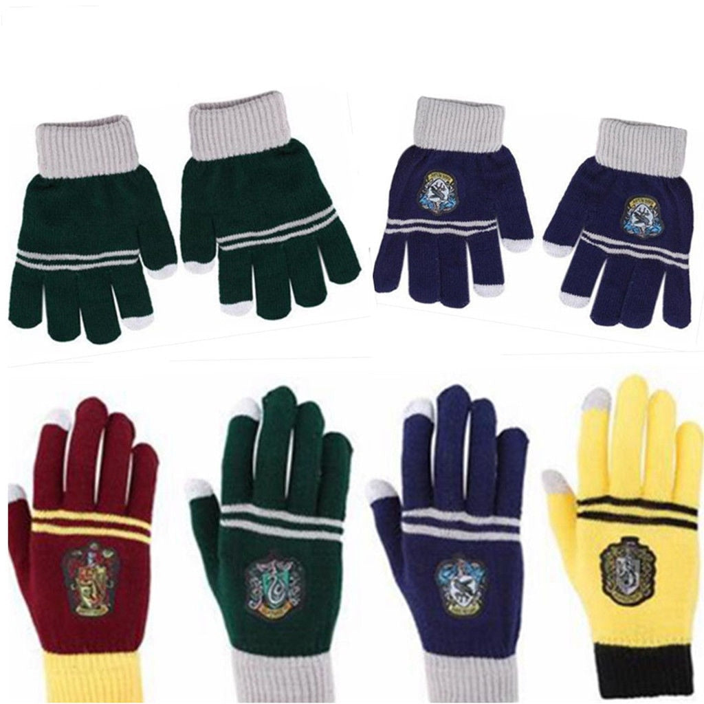 Hogwarts Winter Gloves Gryffindor/Hufflepuff/Slytherin/Ravenclaw
