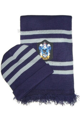 Ravenclaw House Hat and Scarf